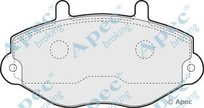 APEC BRAKING pad729 -  Комплект тормозных колодок, дисковый тормоз
